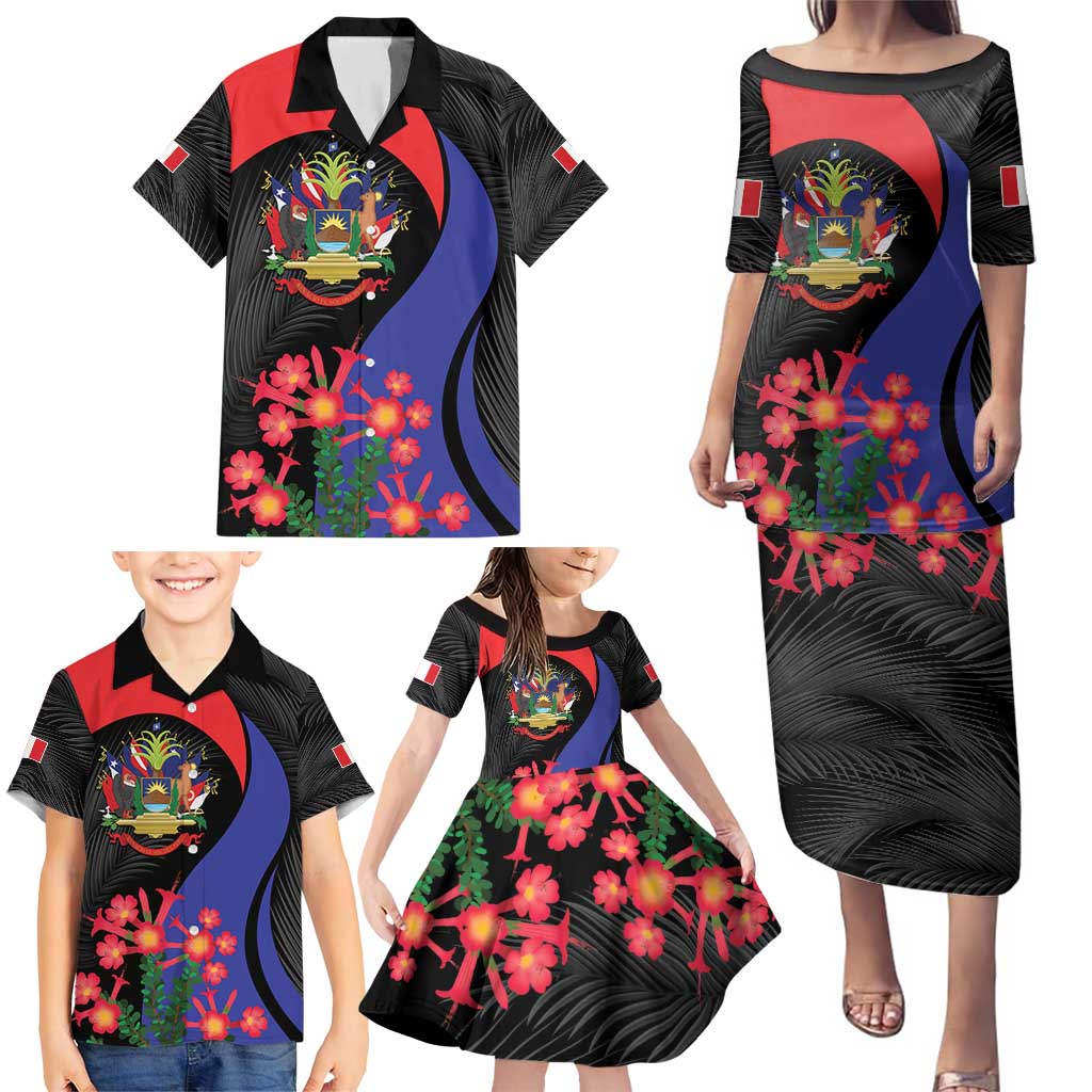 Peru Coat of Arms Family Matching Puletasi and Hawaiian Shirt First Version 1821 - 1825