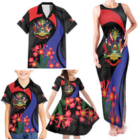 Peru Coat of Arms Family Matching Tank Maxi Dress and Hawaiian Shirt First Version 1821 - 1825