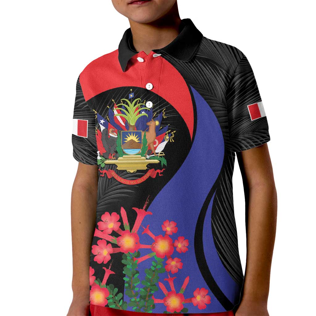 Peru Coat of Arms Kid Polo Shirt First Version 1821 - 1825
