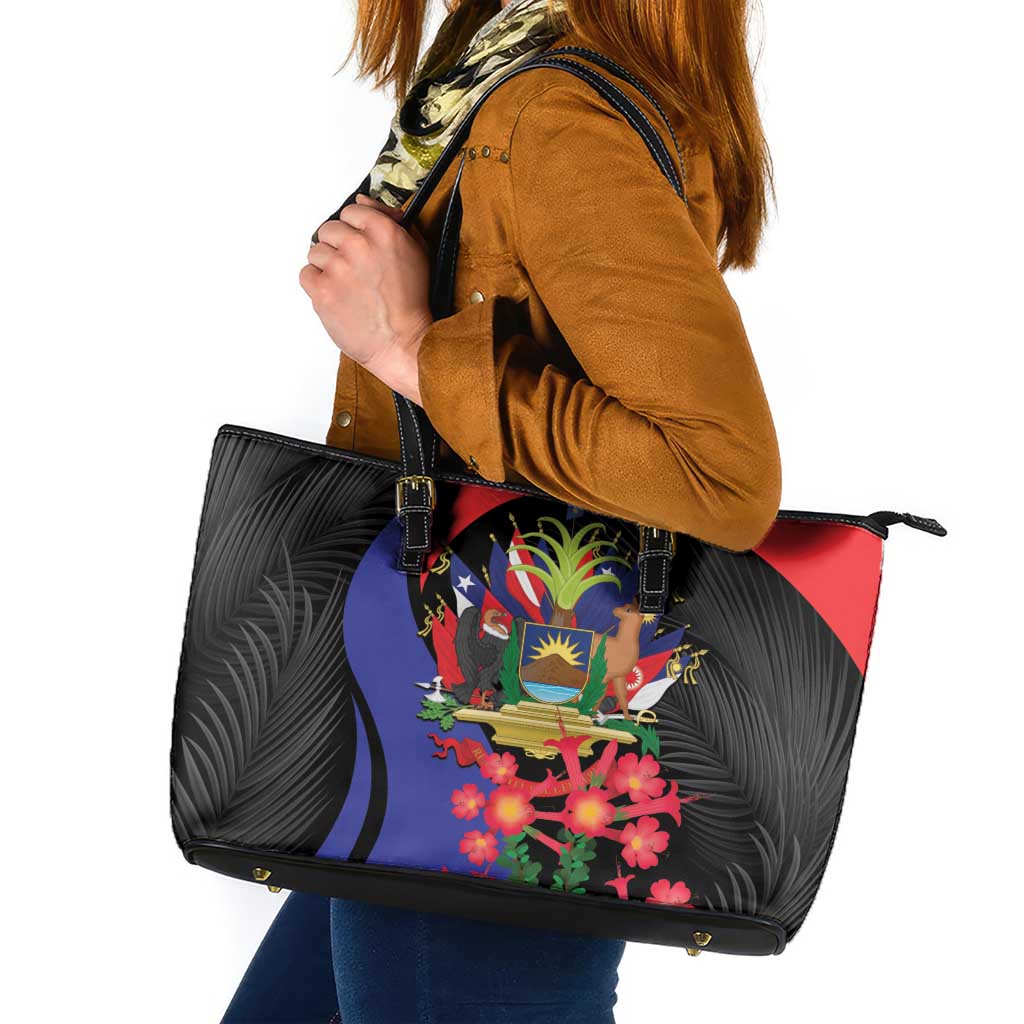 Peru Coat of Arms Leather Tote Bag First Version 1821 - 1825