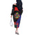 Peru Coat of Arms Off The Shoulder Long Sleeve Dress First Version 1821 - 1825