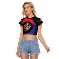 Peru Coat of Arms Raglan Cropped T Shirt First Version 1821 - 1825