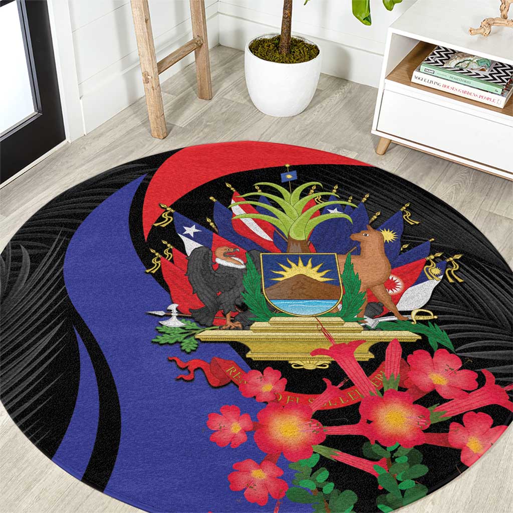 Peru Coat of Arms Round Carpet First Version 1821 - 1825