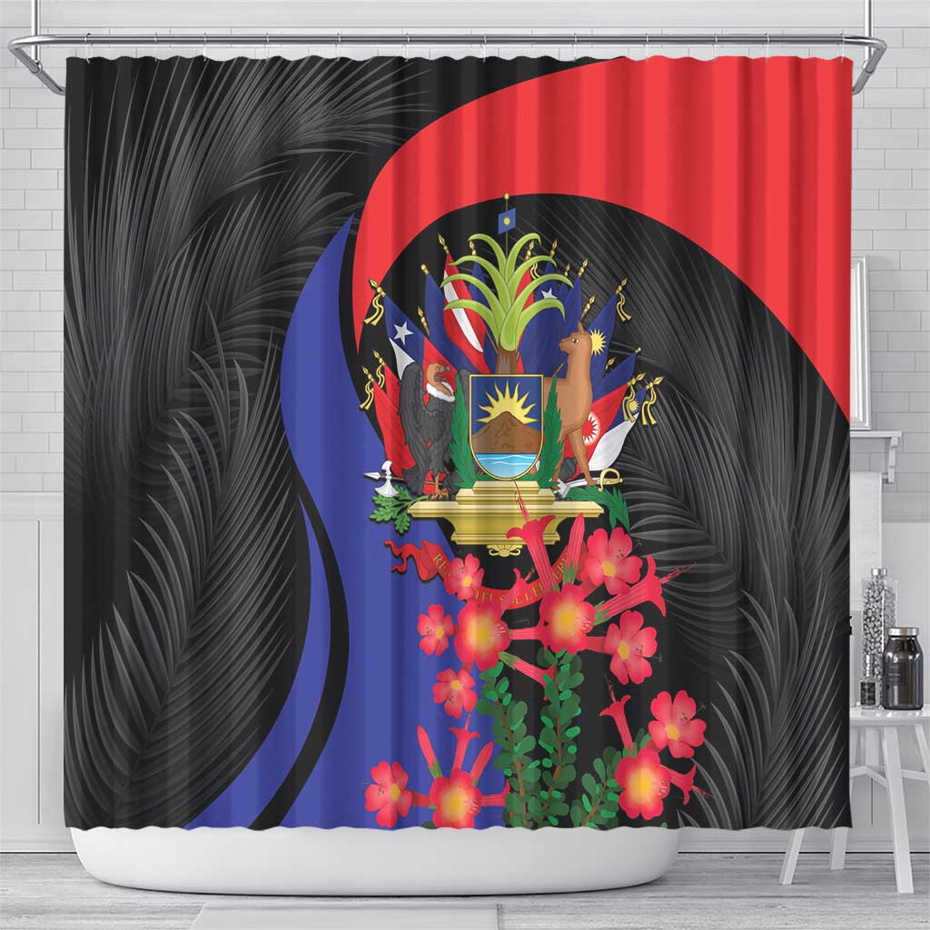 Peru Coat of Arms Shower Curtain First Version 1821 - 1825 LT9