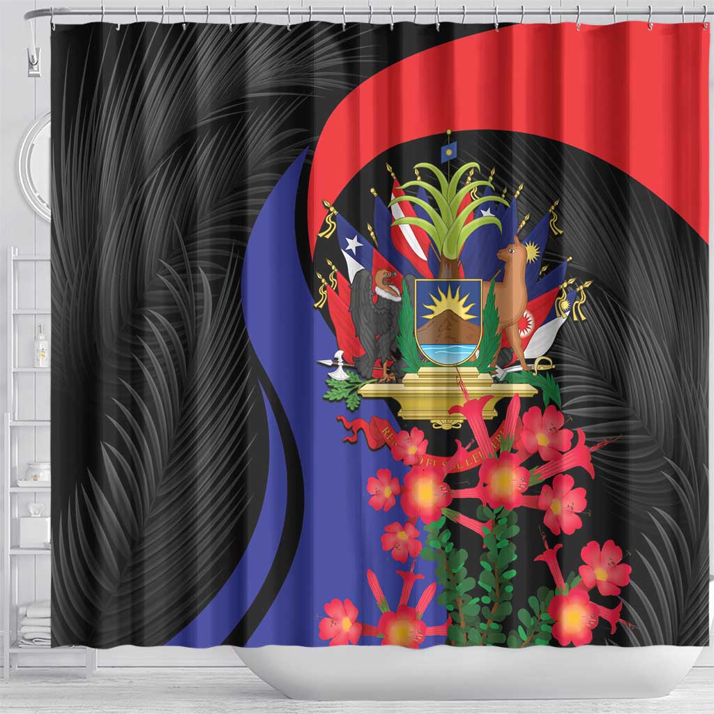 Peru Coat of Arms Shower Curtain First Version 1821 - 1825