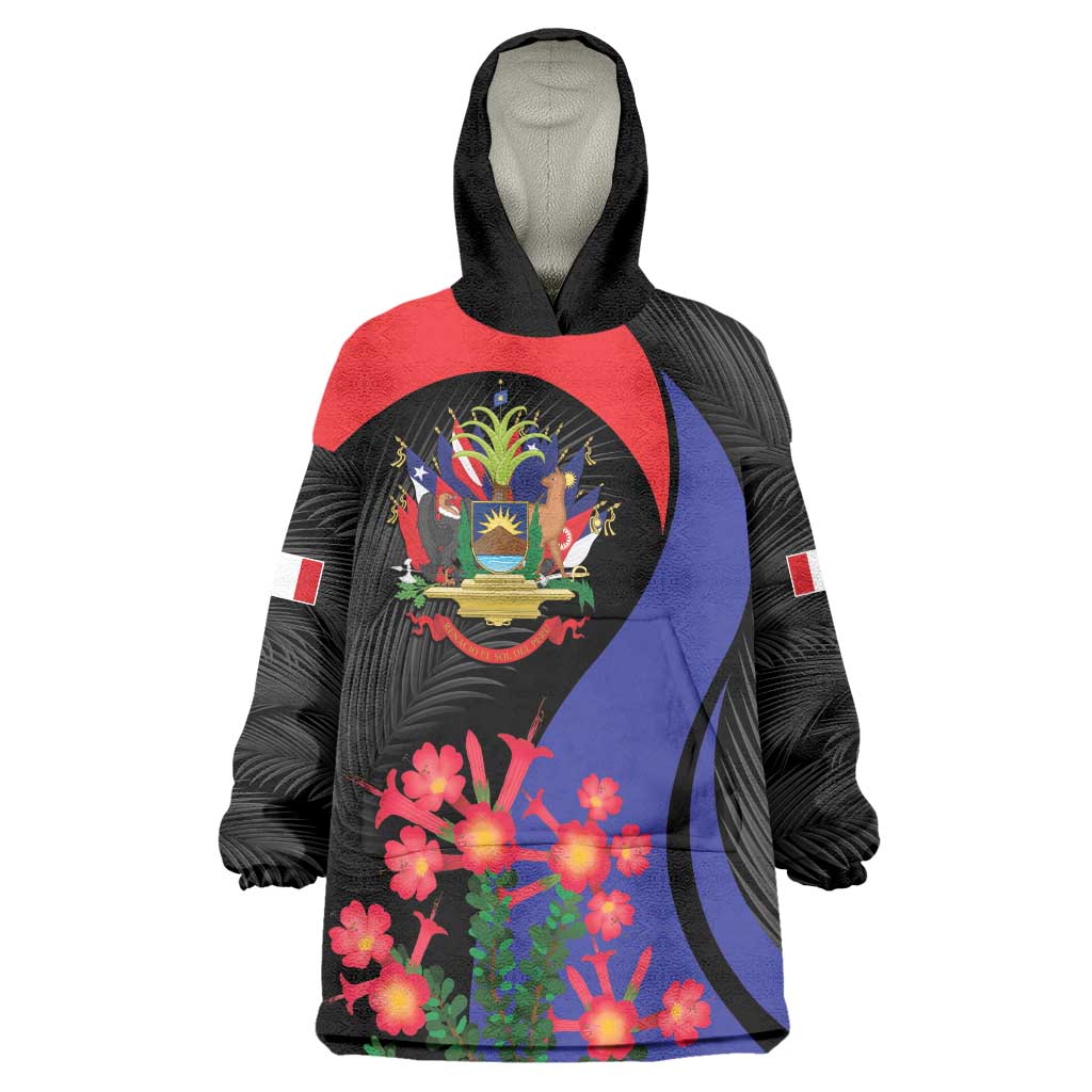 Peru Coat of Arms Wearable Blanket Hoodie First Version 1821 - 1825
