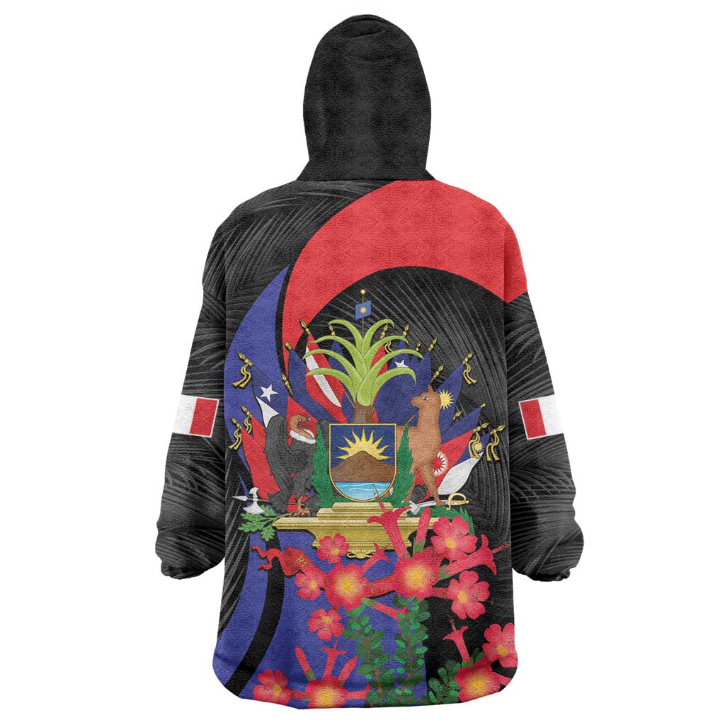 Peru Coat of Arms Wearable Blanket Hoodie First Version 1821 - 1825