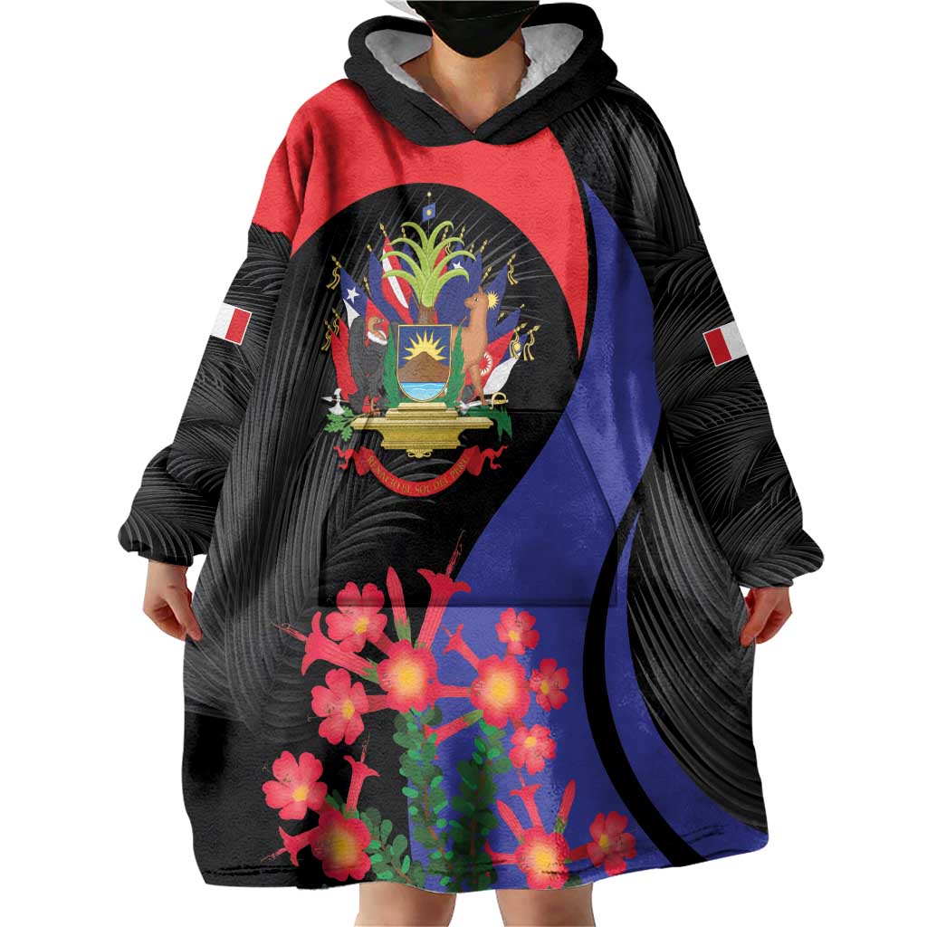 Peru Coat of Arms Wearable Blanket Hoodie First Version 1821 - 1825