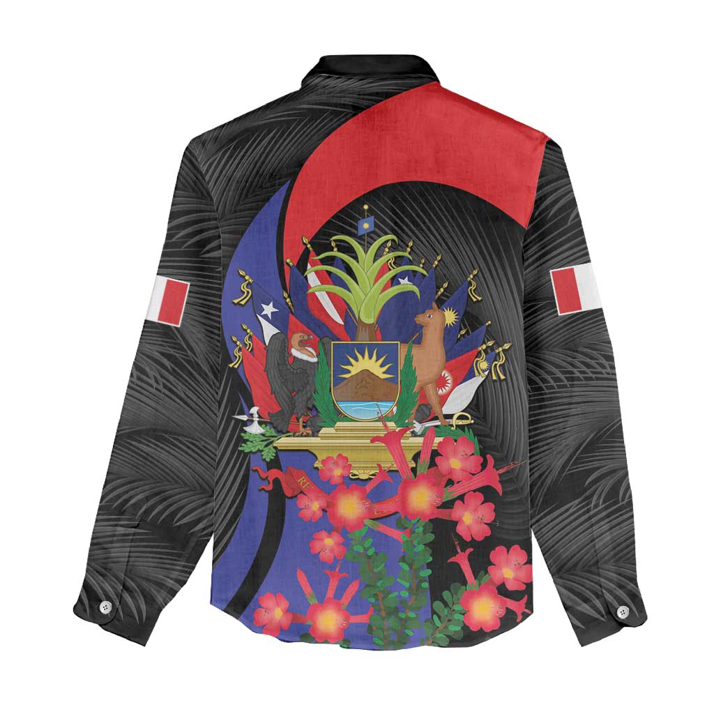 Peru Coat of Arms Women Casual Shirt First Version 1821 - 1825