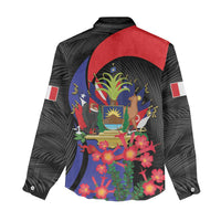 Peru Coat of Arms Women Casual Shirt First Version 1821 - 1825