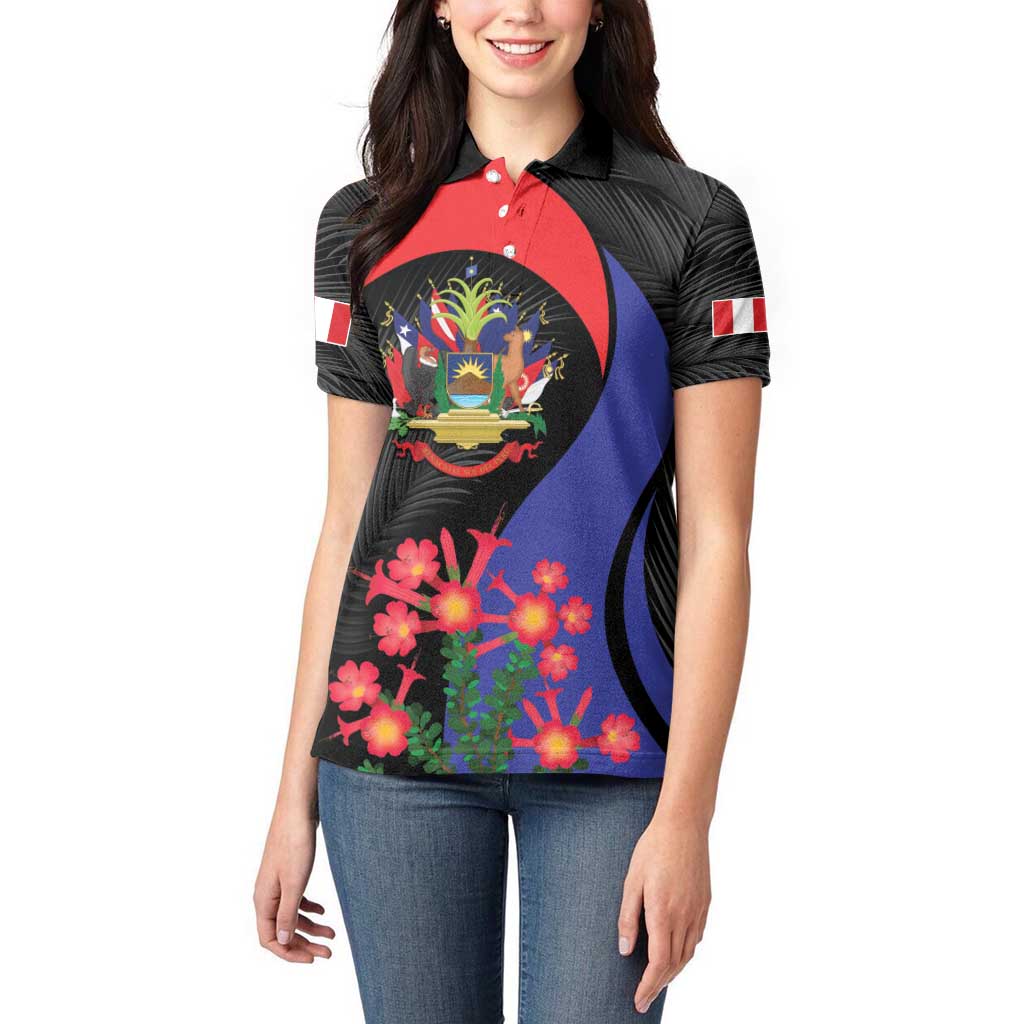 Peru Coat of Arms Women Polo Shirt First Version 1821 - 1825