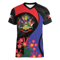 Peru Coat of Arms Women V-Neck T-Shirt First Version 1821 - 1825