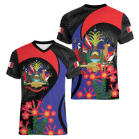 Peru Coat of Arms Women V-Neck T-Shirt First Version 1821 - 1825