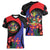 Peru Coat of Arms Women V-Neck T-Shirt First Version 1821 - 1825