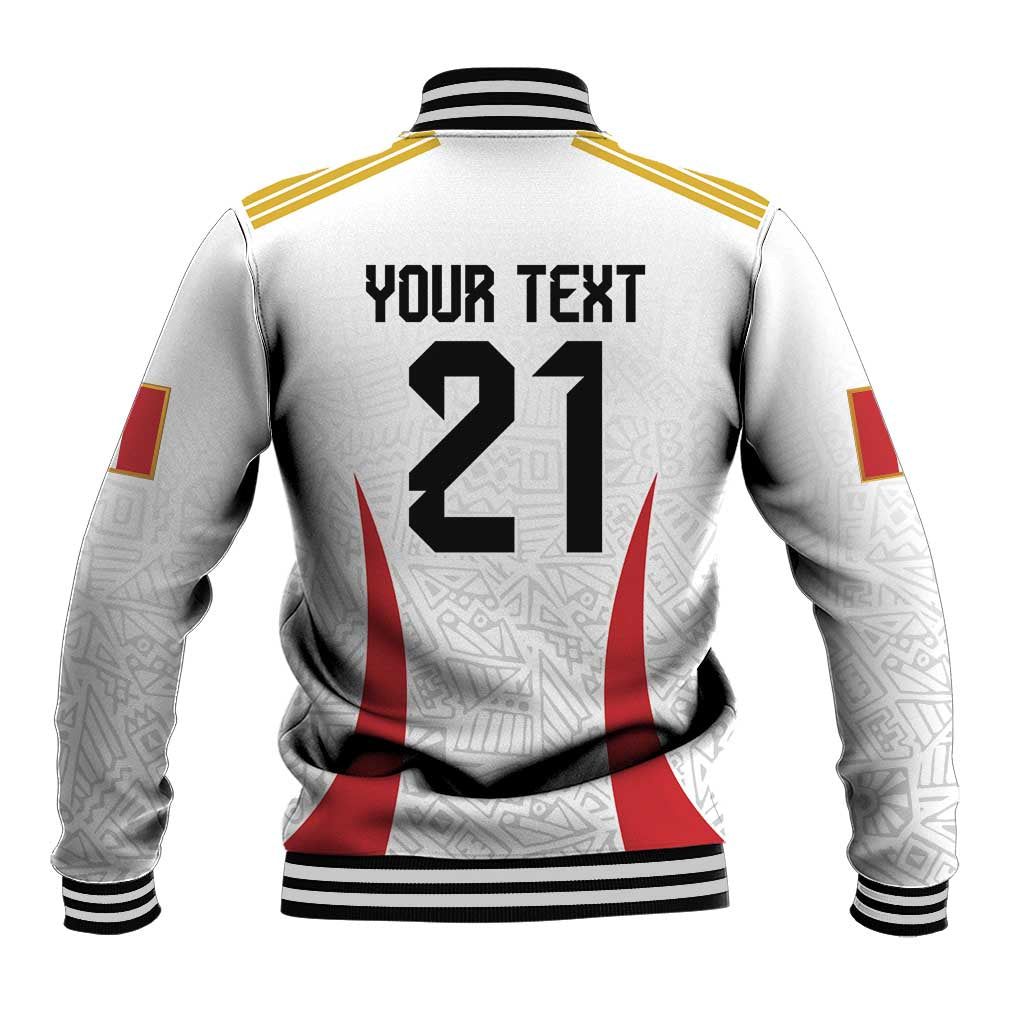 Peru Football Custom Baseball Jacket La Bicolor Arriba Peru