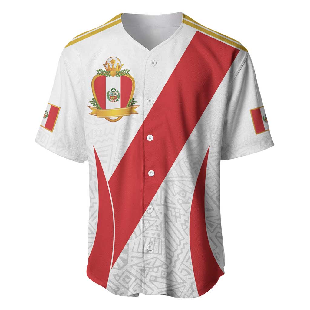 Peru Football Custom Baseball Jersey La Bicolor Arriba Peru