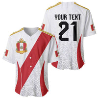 Peru Football Custom Baseball Jersey La Bicolor Arriba Peru