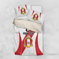 Peru Football Custom Bedding Set La Bicolor Arriba Peru
