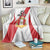 Peru Football Custom Blanket La Bicolor Arriba Peru LT9