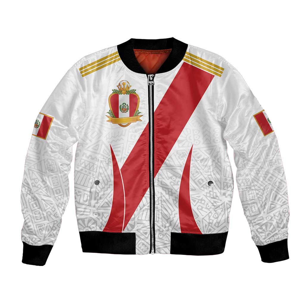 Peru Football Custom Bomber Jacket La Bicolor Arriba Peru