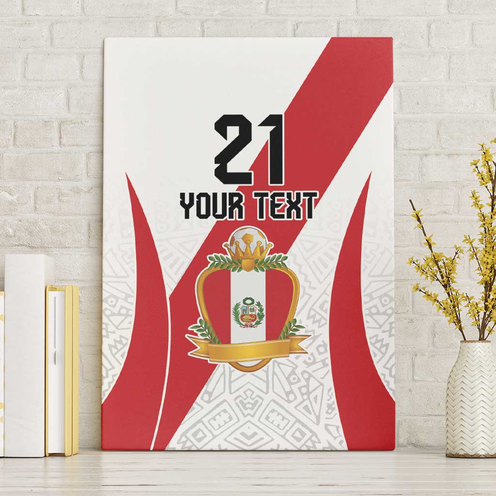 Peru Football Custom Canvas Wall Art La Bicolor Arriba Peru LT9