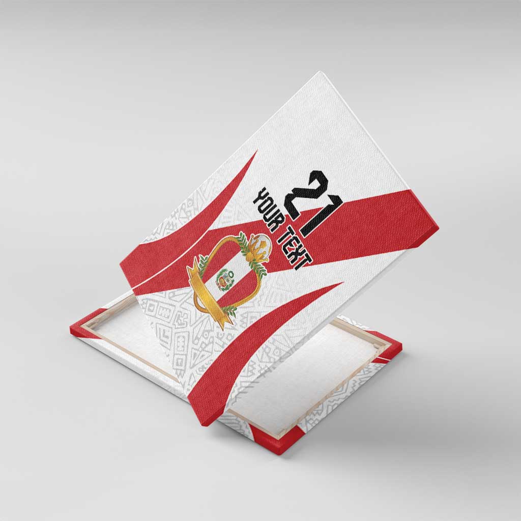 Peru Football Custom Canvas Wall Art La Bicolor Arriba Peru LT9