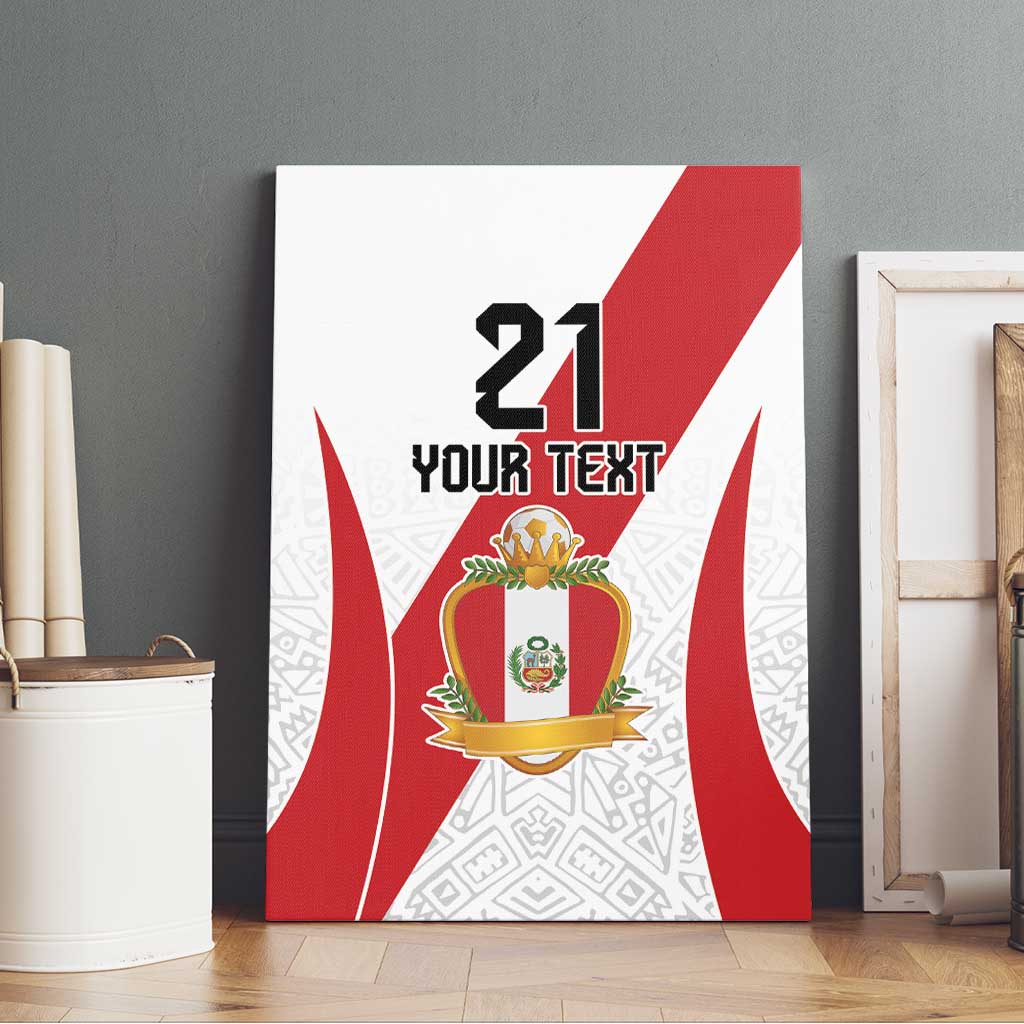 Peru Football Custom Canvas Wall Art La Bicolor Arriba Peru LT9