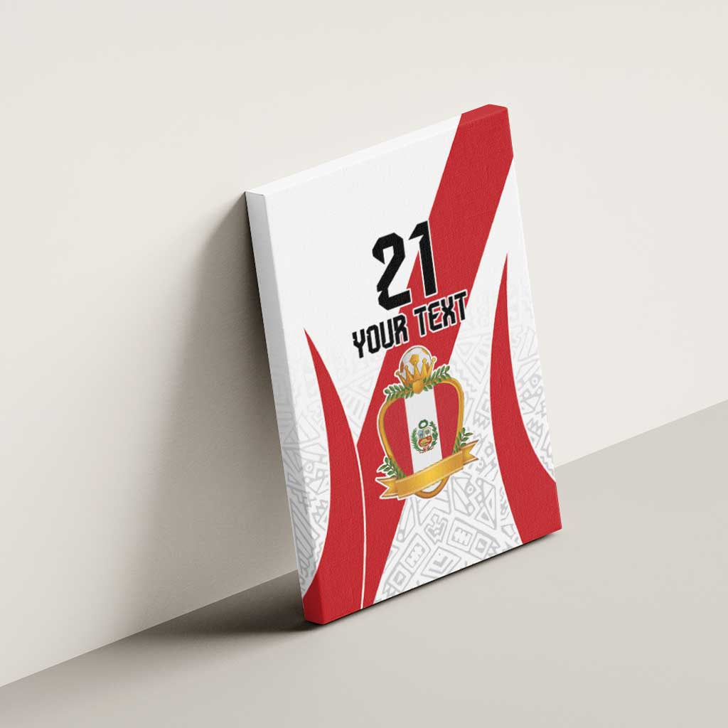 Peru Football Custom Canvas Wall Art La Bicolor Arriba Peru