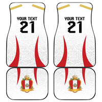 Peru Football Custom Car Mats La Bicolor Arriba Peru LT9