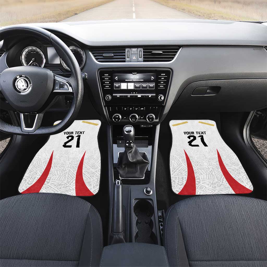 Peru Football Custom Car Mats La Bicolor Arriba Peru LT9