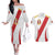 Peru Football Custom Couples Matching Off The Shoulder Long Sleeve Dress and Hawaiian Shirt La Bicolor Arriba Peru