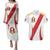Peru Football Custom Couples Matching Puletasi and Hawaiian Shirt La Bicolor Arriba Peru