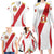 Peru Football Custom Family Matching Long Sleeve Bodycon Dress and Hawaiian Shirt La Bicolor Arriba Peru