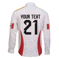 Peru Football Custom Family Matching Long Sleeve Bodycon Dress and Hawaiian Shirt La Bicolor Arriba Peru