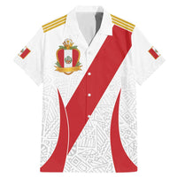 Peru Football Custom Family Matching Mermaid Dress and Hawaiian Shirt La Bicolor Arriba Peru