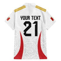 Peru Football Custom Family Matching Mermaid Dress and Hawaiian Shirt La Bicolor Arriba Peru