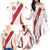 Peru Football Custom Family Matching Off The Shoulder Long Sleeve Dress and Hawaiian Shirt La Bicolor Arriba Peru