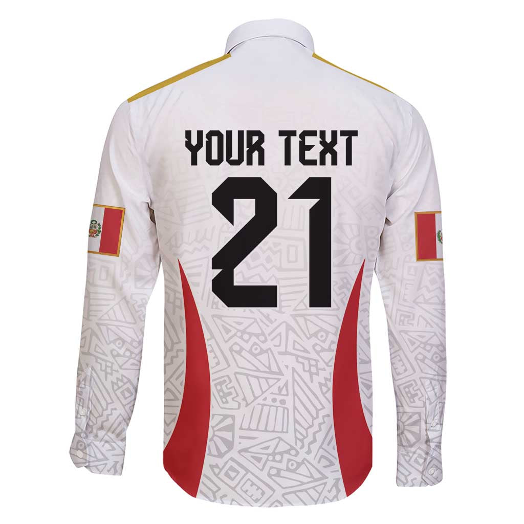 Peru Football Custom Family Matching Short Sleeve Bodycon Dress and Hawaiian Shirt La Bicolor Arriba Peru