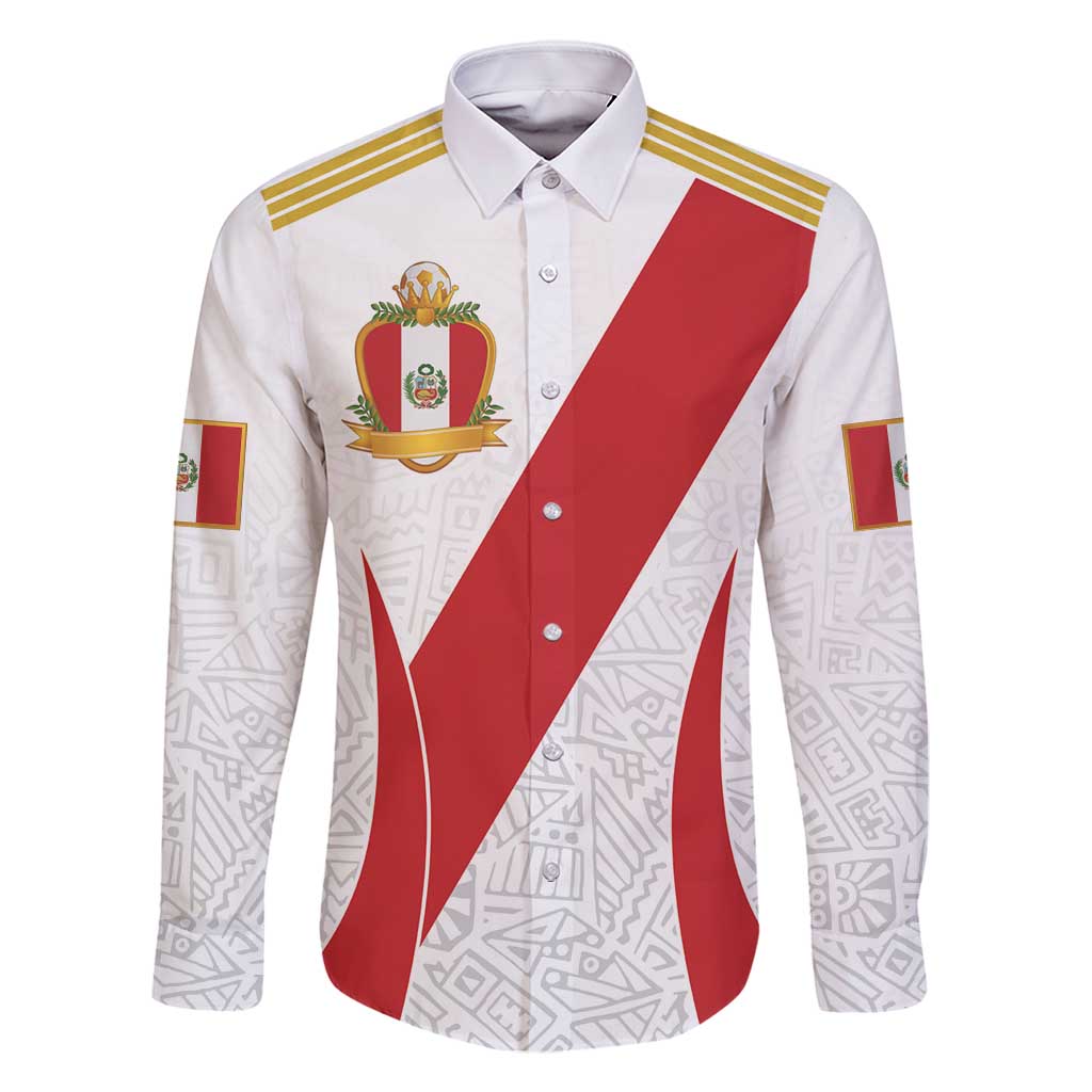 Peru Football Custom Family Matching Tank Maxi Dress and Hawaiian Shirt La Bicolor Arriba Peru