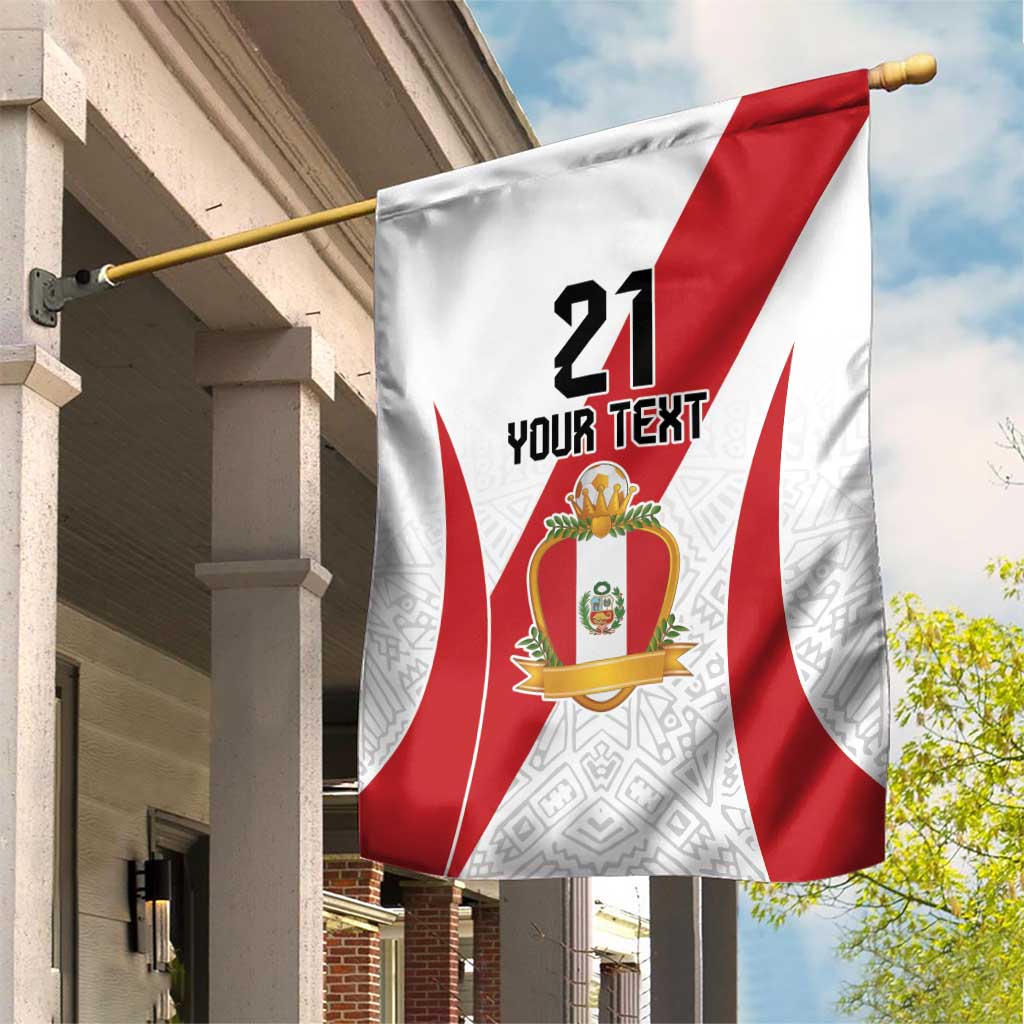 Peru Football Custom Garden Flag La Bicolor Arriba Peru LT9