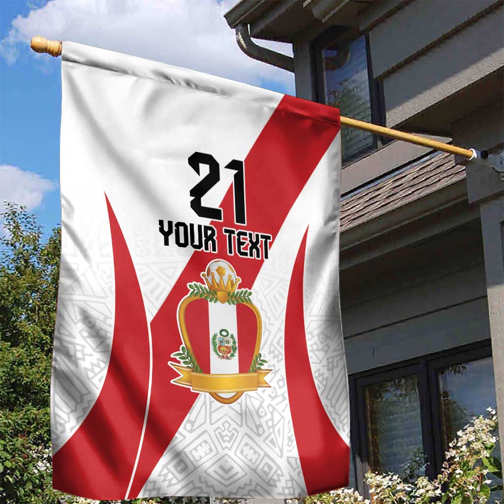 Peru Football Custom Garden Flag La Bicolor Arriba Peru
