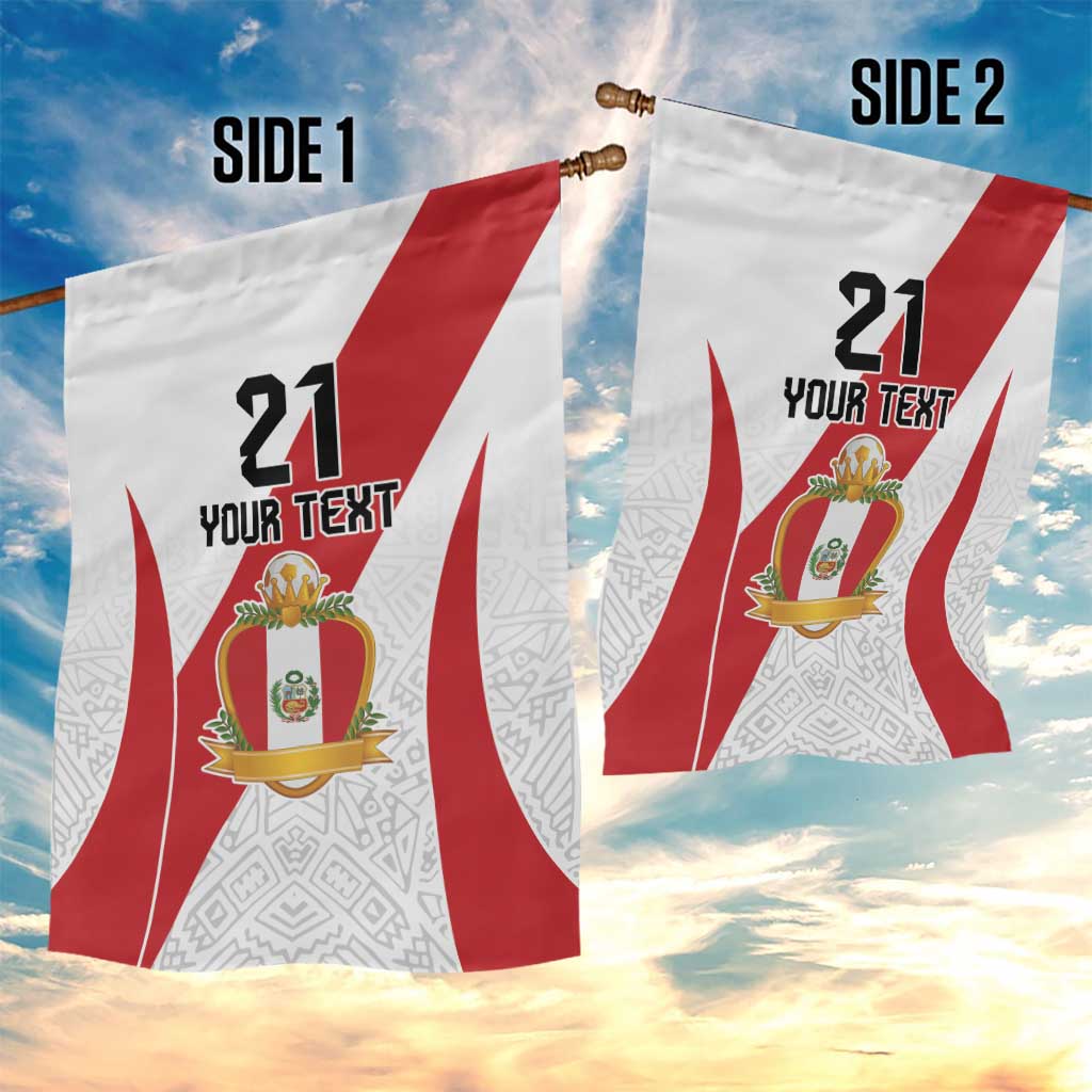 Peru Football Custom Garden Flag La Bicolor Arriba Peru