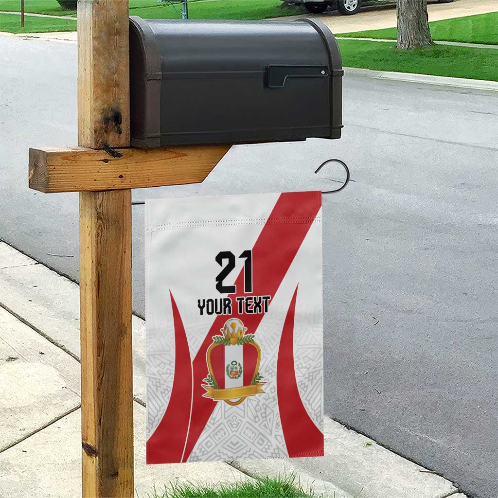 Peru Football Custom Garden Flag La Bicolor Arriba Peru LT9