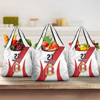 Peru Football Custom Grocery Bag La Bicolor Arriba Peru LT9