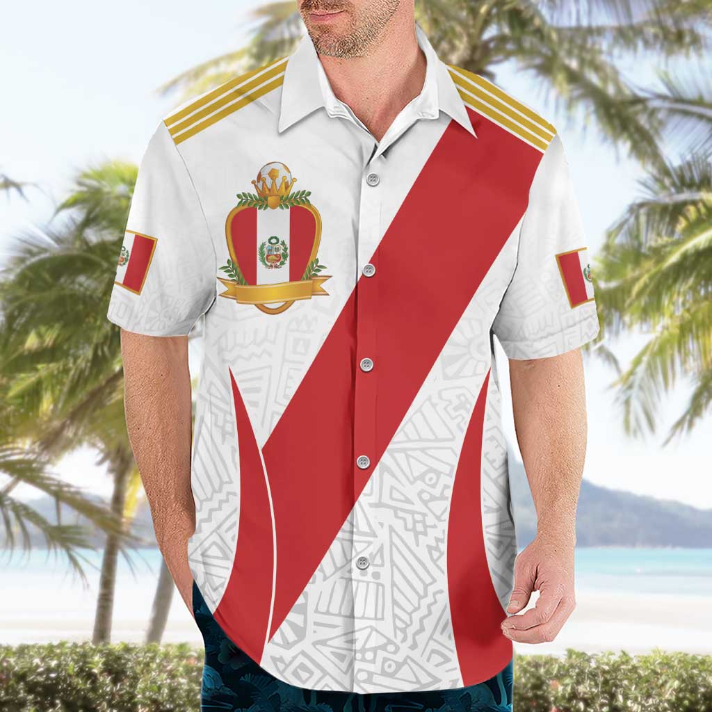 Peru Football Custom Hawaiian Shirt La Bicolor Arriba Peru