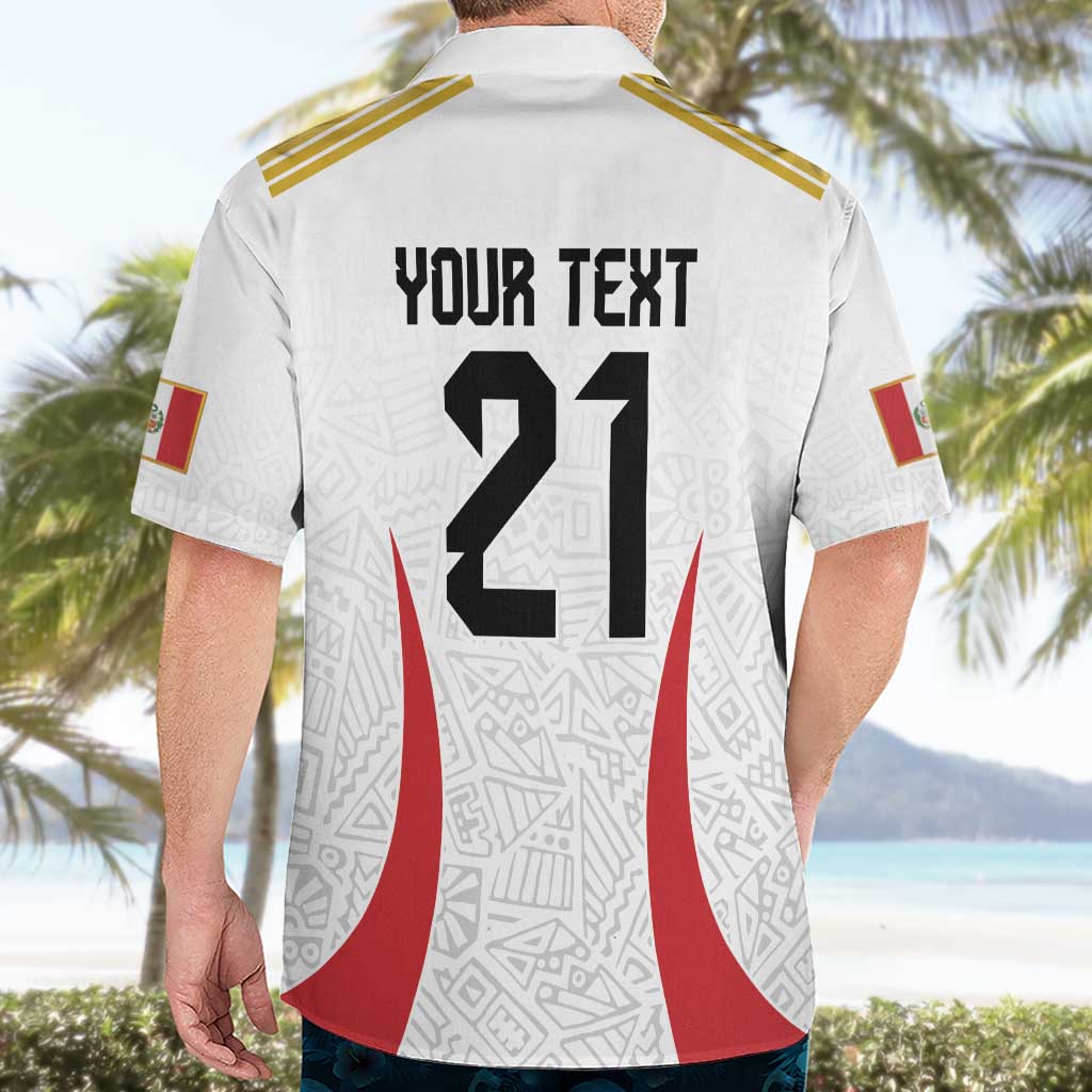 Peru Football Custom Hawaiian Shirt La Bicolor Arriba Peru