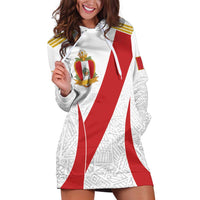 Peru Football Custom Hoodie Dress La Bicolor Arriba Peru