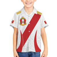 Peru Football Custom Kid Hawaiian Shirt La Bicolor Arriba Peru