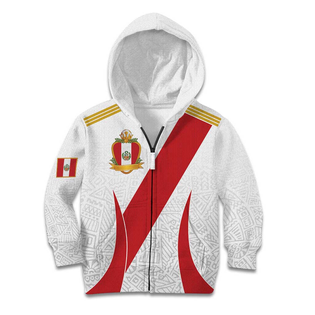 Peru Football Custom Kid Hoodie La Bicolor Arriba Peru