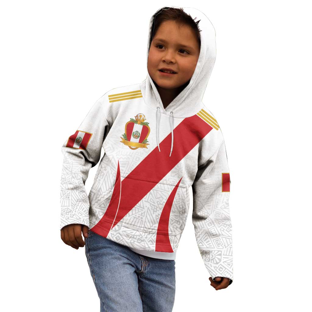 Peru Football Custom Kid Hoodie La Bicolor Arriba Peru
